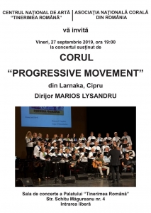 Concert susținut de CORUL “PROGRESSIVE MOVEMENT”